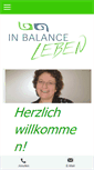 Mobile Screenshot of in-balance-leben.de